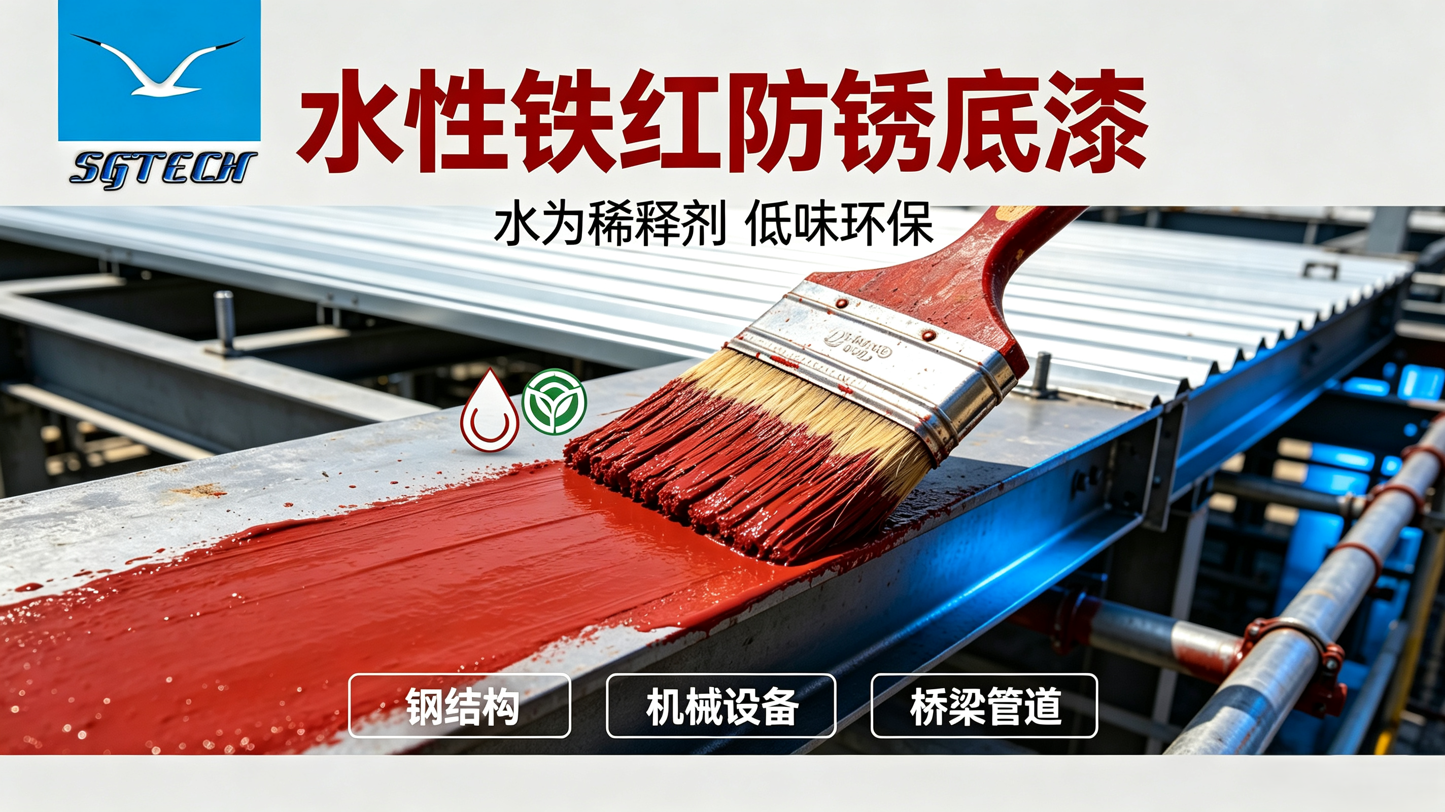 水性铁红防锈底漆